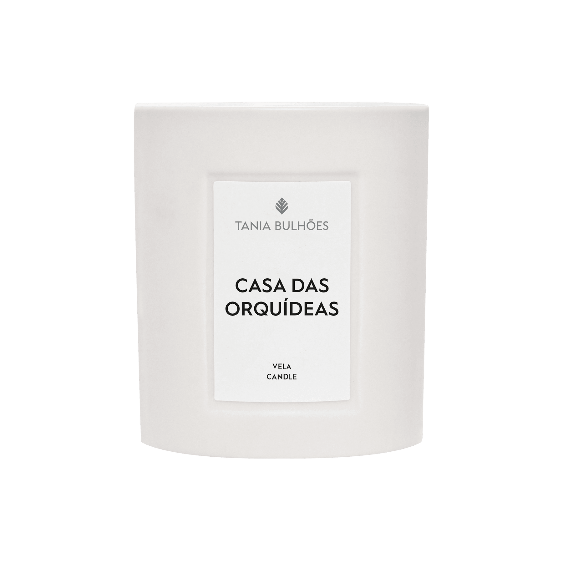 Casa das Orquídeas Vela Porcelana Branca 220g