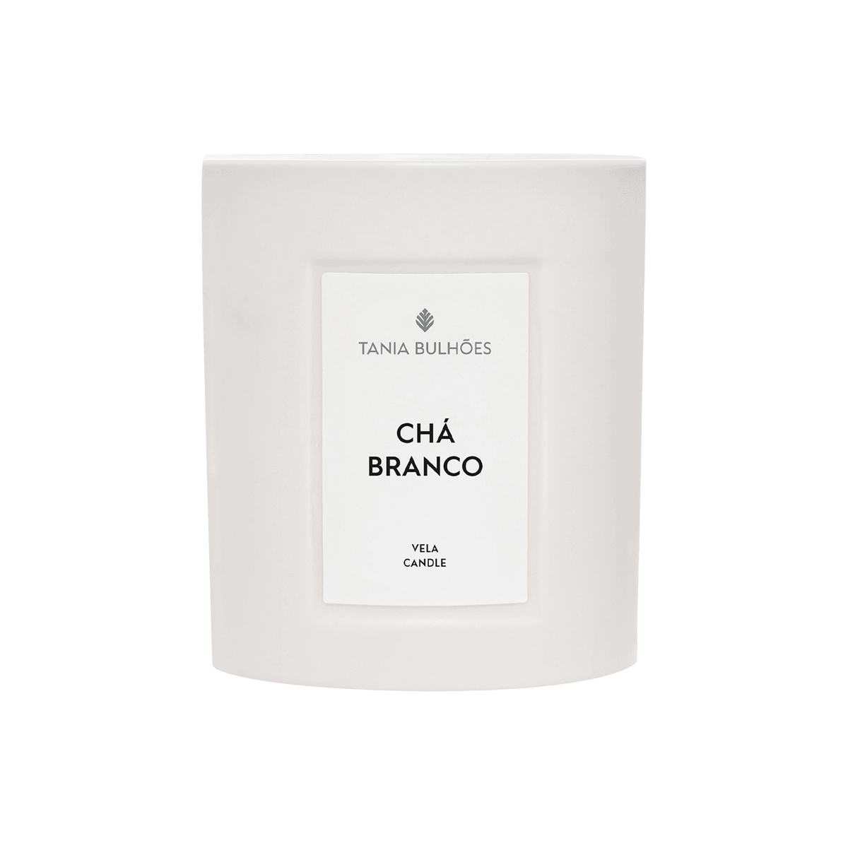 Chá Branco Vela Porcelana Branca 220g